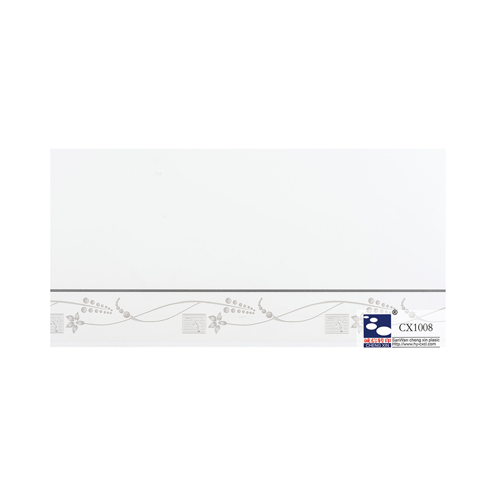 Folha de carimbo quente de pvc de 21 cm com flores impressas em cores ricas para painel de plástico CX1008