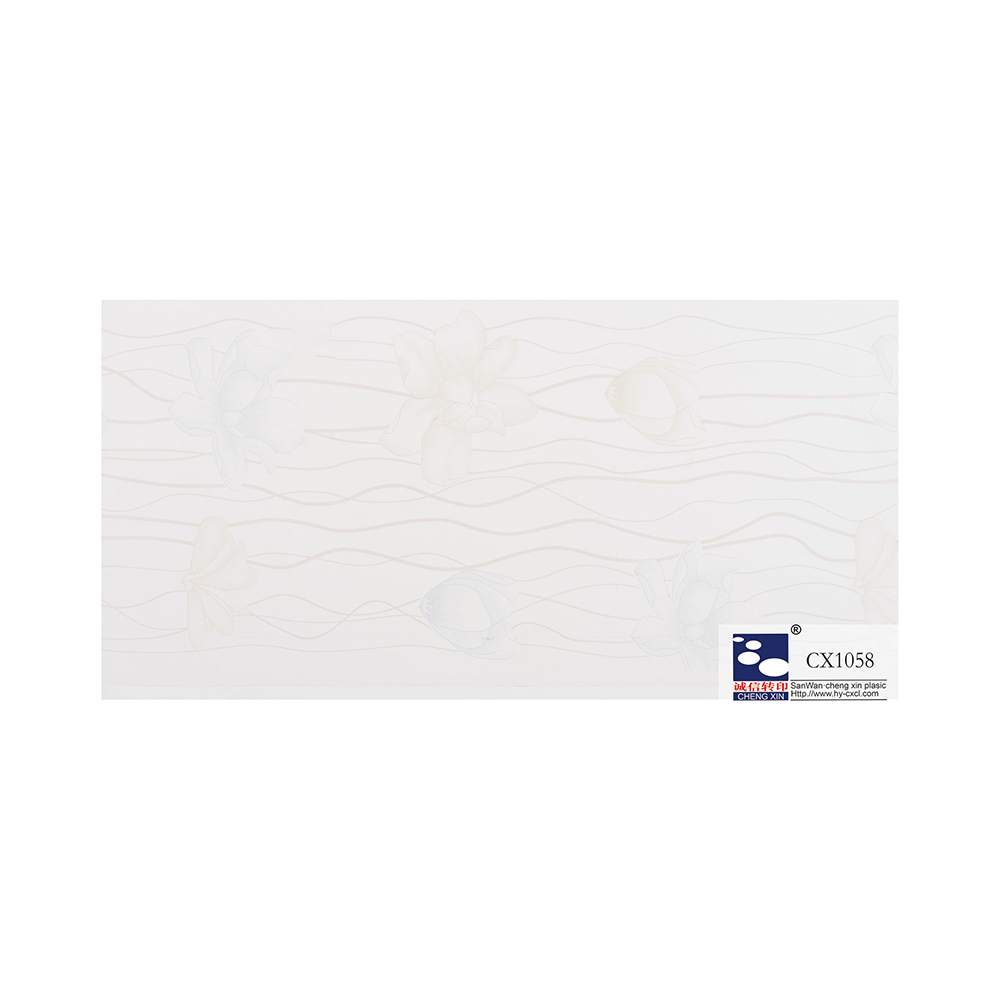 Filmes de móveis de 21 cm folhas de estampagem a quente com flores impressas de luxo para painel de pvc CX1058
