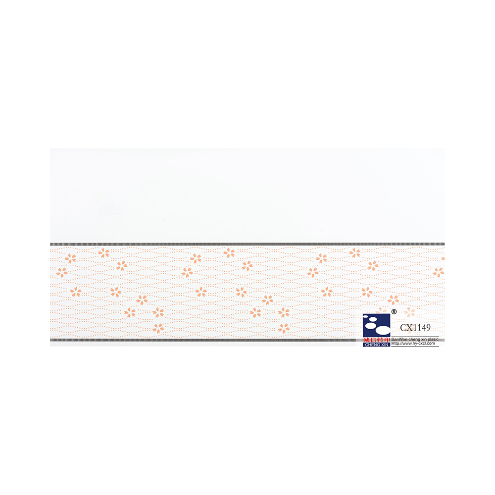 Folhas de estampagem a quente de 21 cm da China com flores impressas para decoração de painel de teto em pvc CX1149