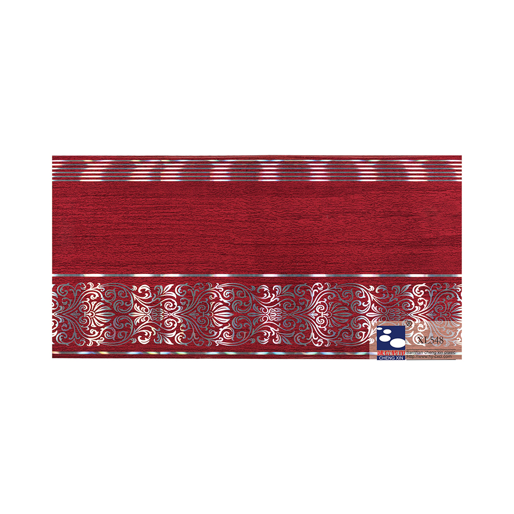 Folha de estampagem a quente de flores multicoloridas personalizadas 210 mm para placa de pvc XL548