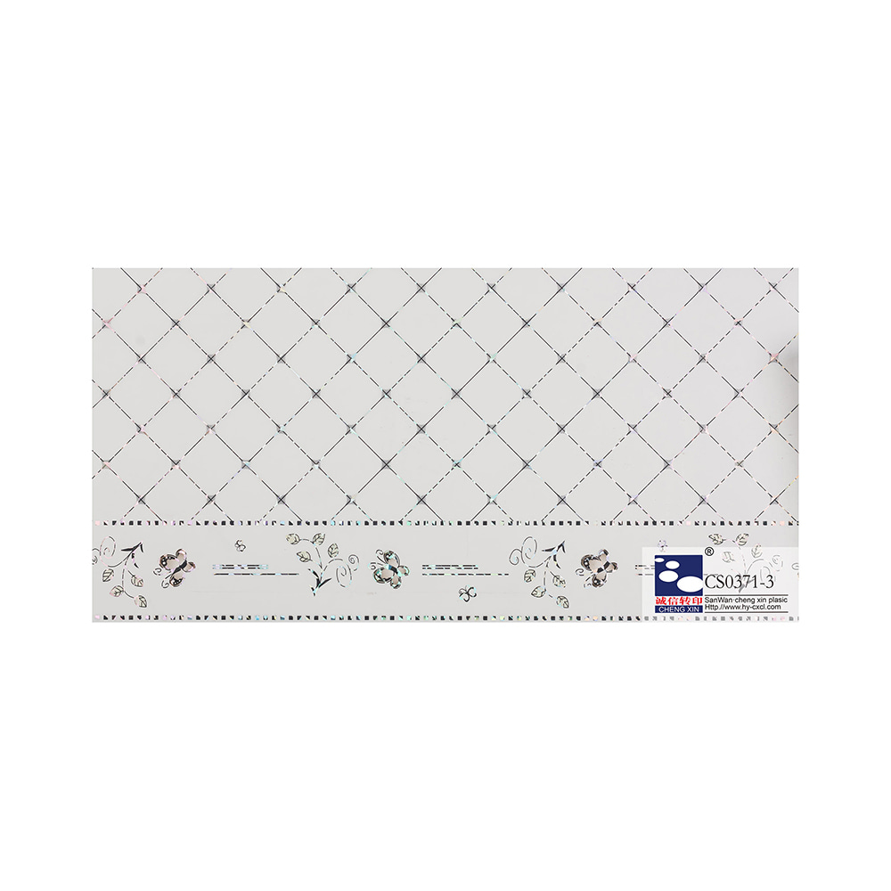 Folha de estampagem a quente de design de madeira com filme de laminação de PVC de baixo preço para painel CS0371-3