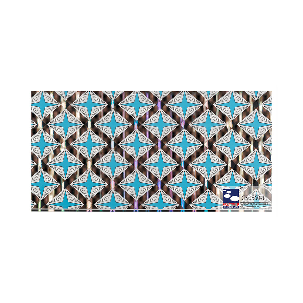 Nova folha de estampagem a quente de grão de madeira com design de madeira para decoração de hotel CS0560-1