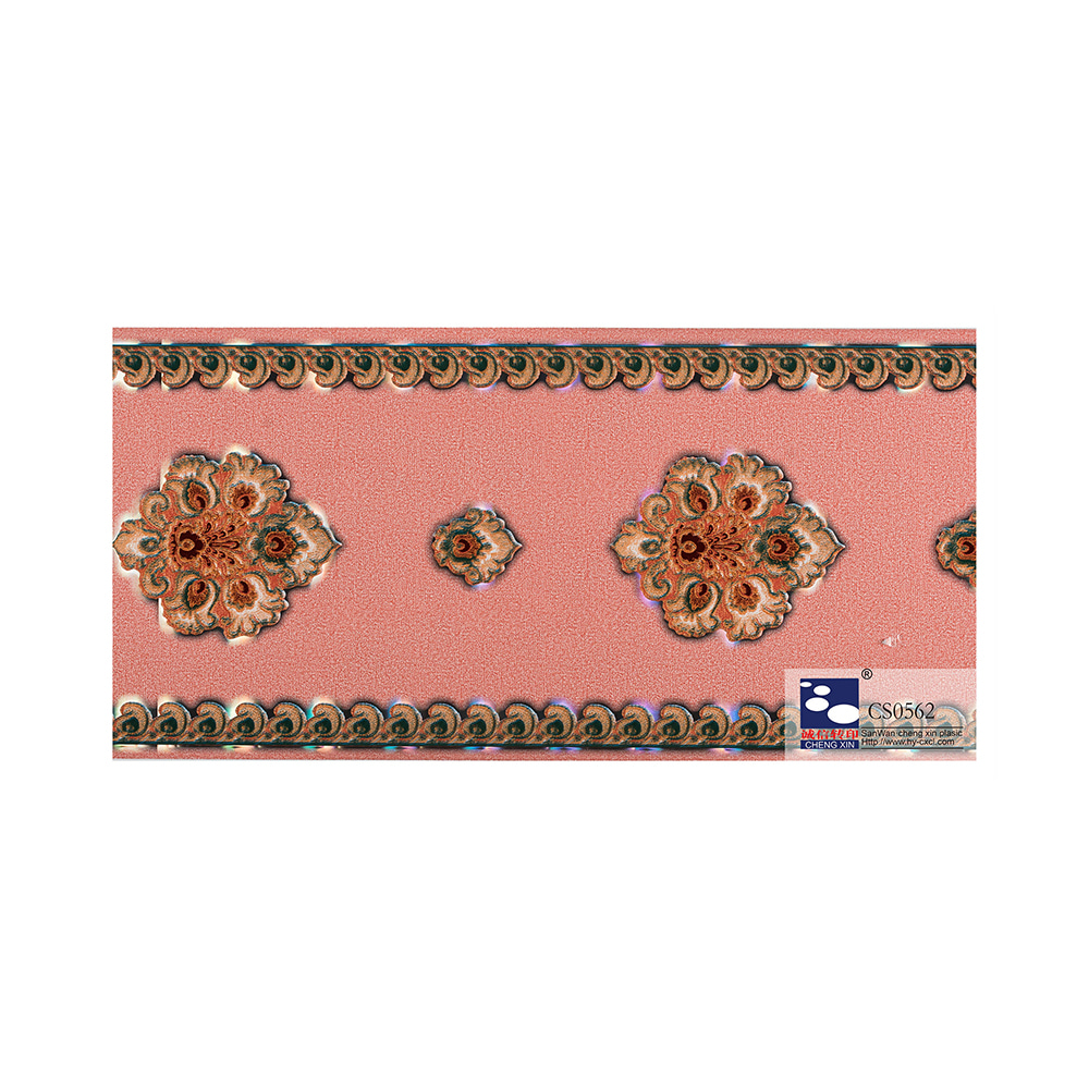 Folha de estampagem a quente de grão de madeira decorativa bem embalada para decoração de hotel CS0562