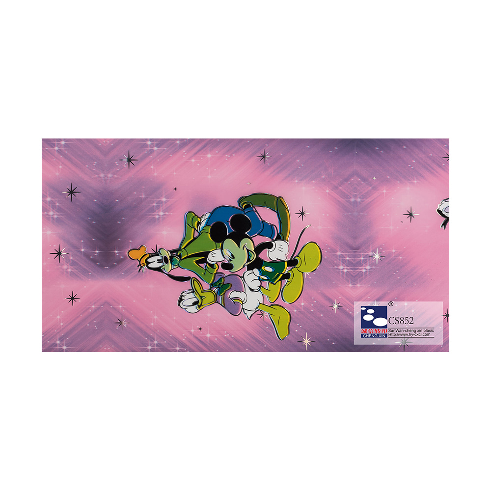 Filme de laminação de folhas de estampagem a quente de design popular de madeira estilo moderno para porta CS852