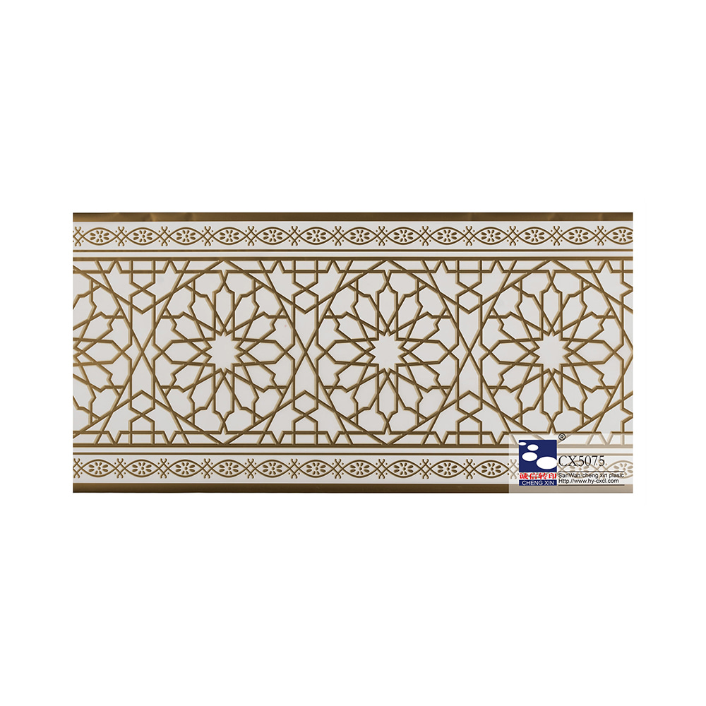 Folha de carimbo quente de mármore de grão de madeira de alta qualidade para decoração de painel de pvc CX5075