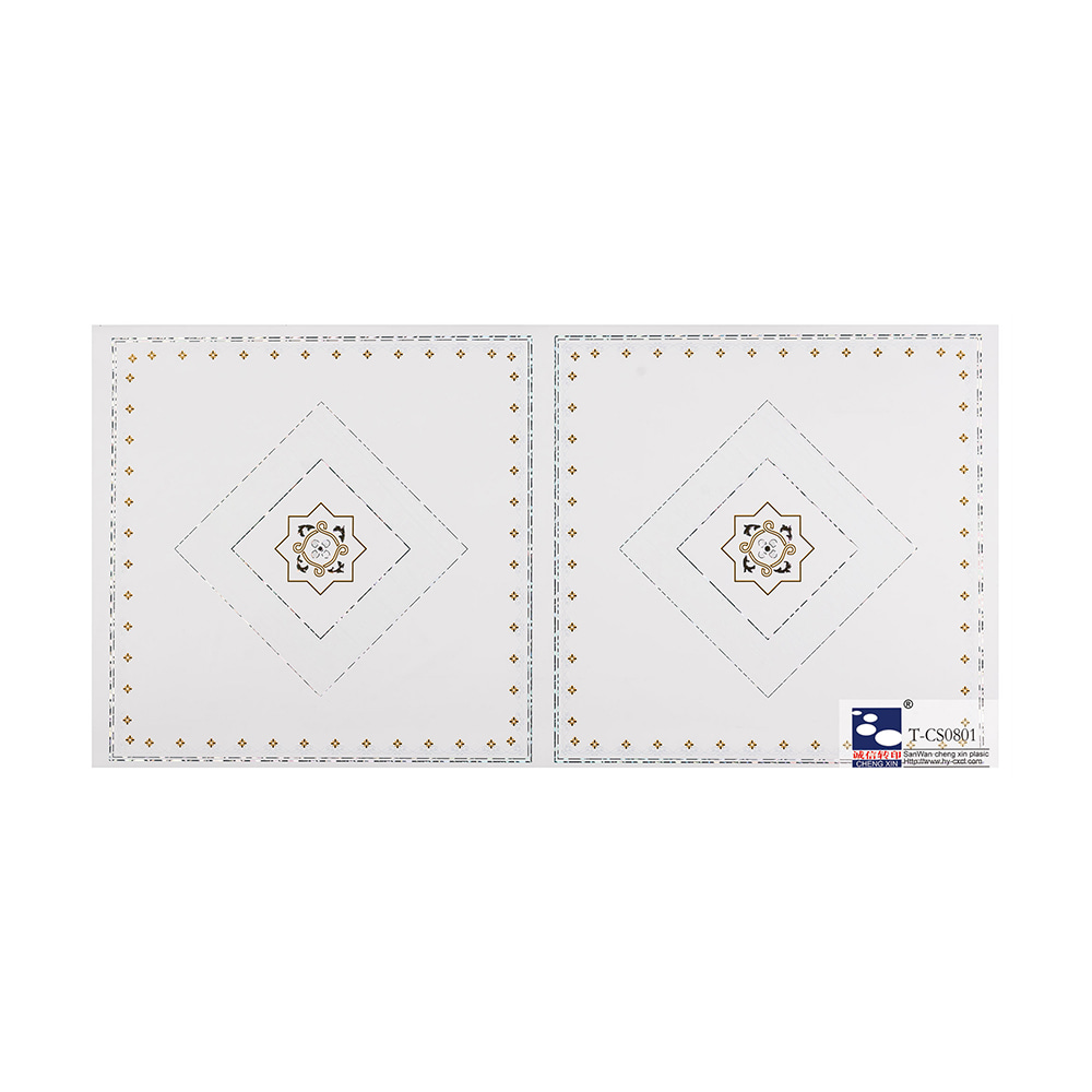 Folha de carimbo quente de mármore decorativo de padrões diferentes com preço barato ou placa T-CS0801