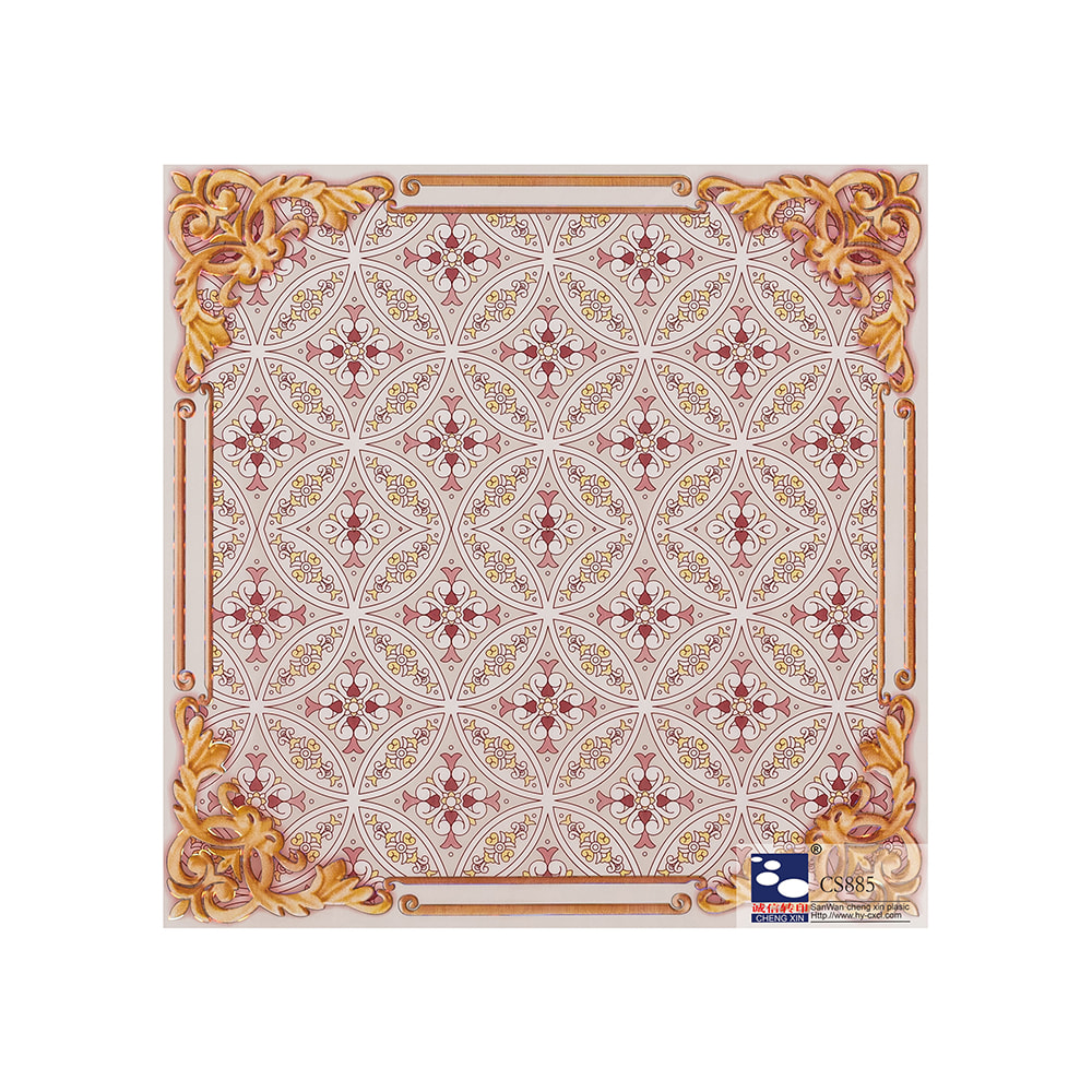 Designs de folha de estampagem a quente modernos coloridos para placa de painel de pvc CS885