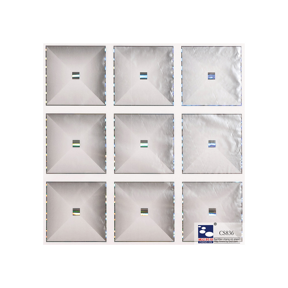 Folha de estampagem a quente para decoração de painel de pvc na fábrica chinesa fabricante CS836