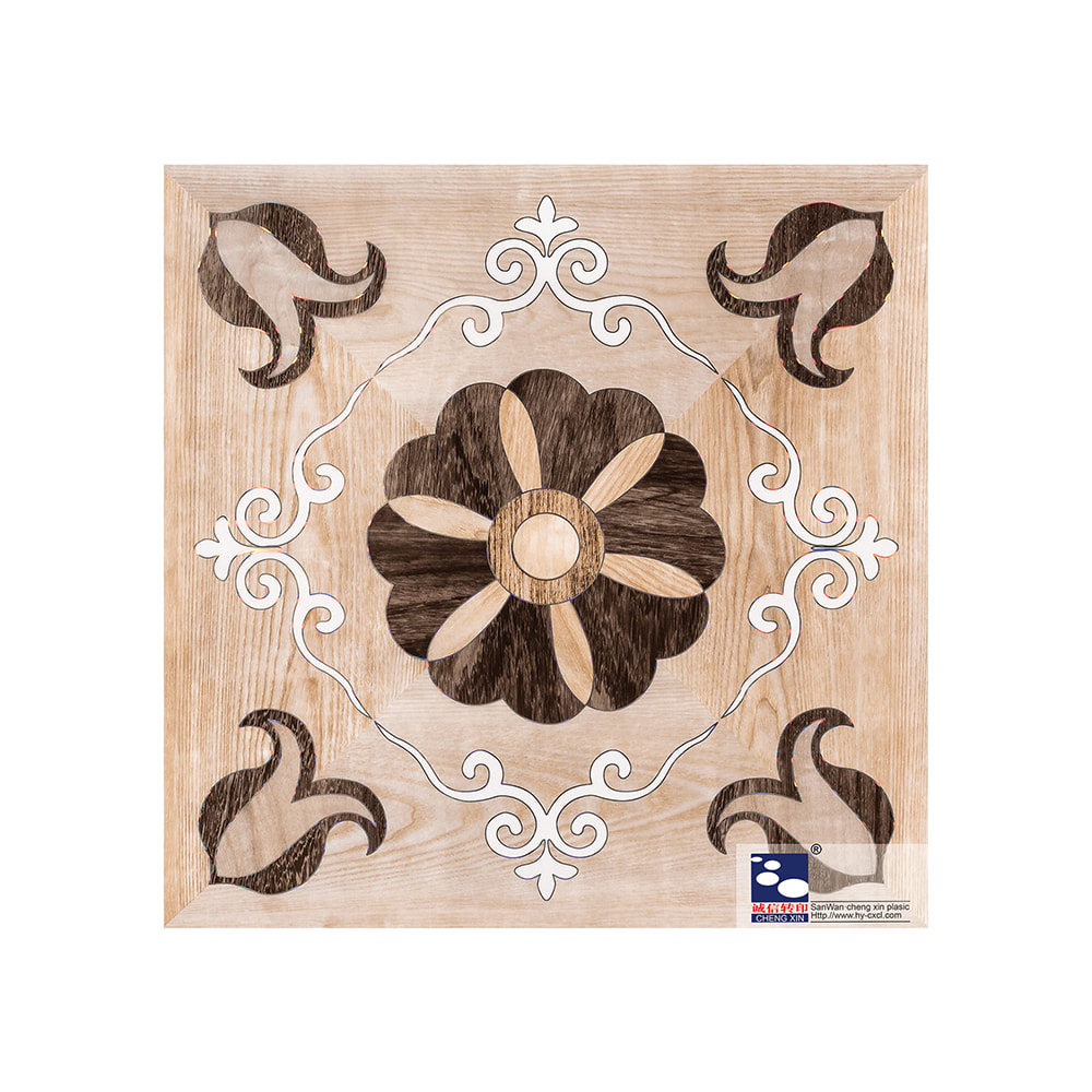 Fornecedores simples de folha de estampagem a quente a laser e flor para painel de pvc CS844