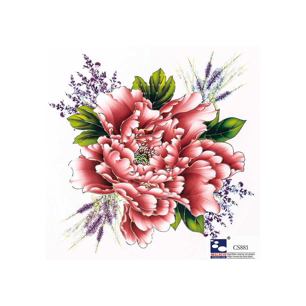 Fabricação de folha de estampagem a quente colorida para painel de pvc CS881