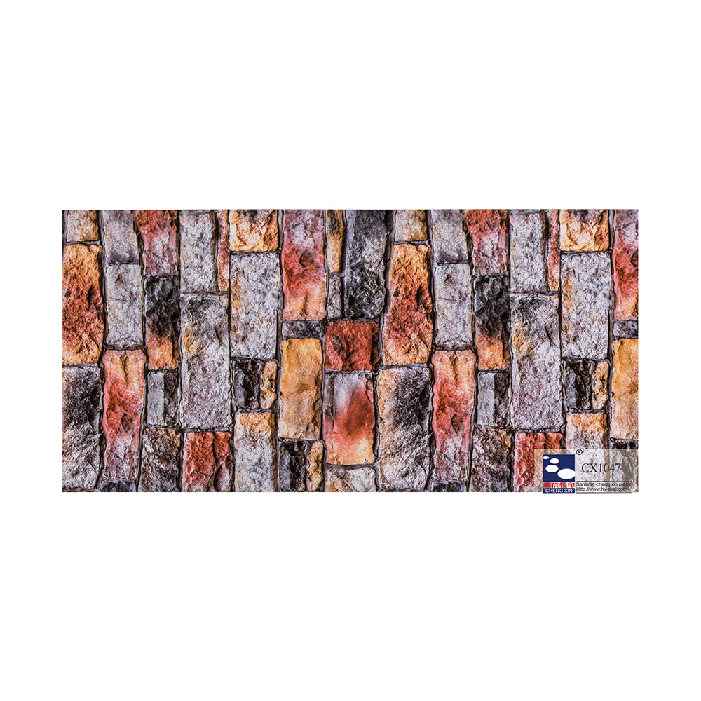 Folha de carimbo quente de mármore material de pvc barato para decoração de painel de pvc CX1047