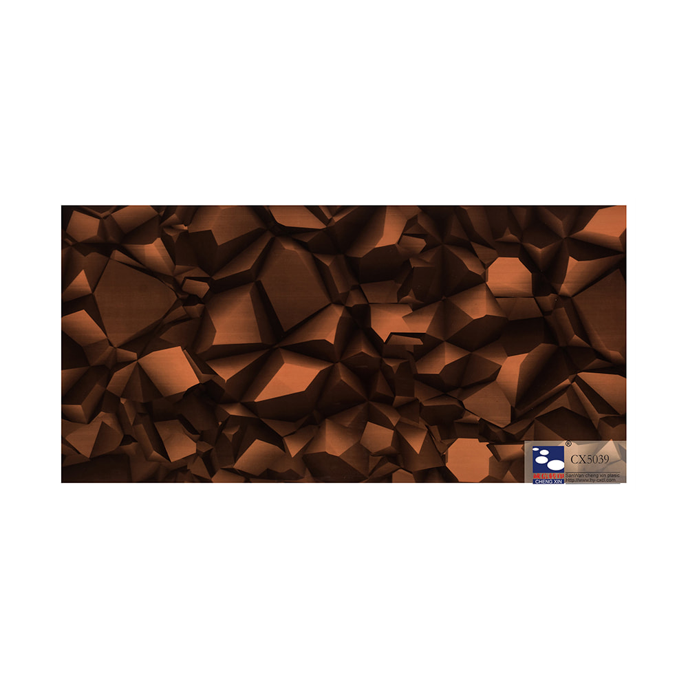 Folha de estampagem a quente de mármore para decoração de painel popular para placa larga de pvc CX5039