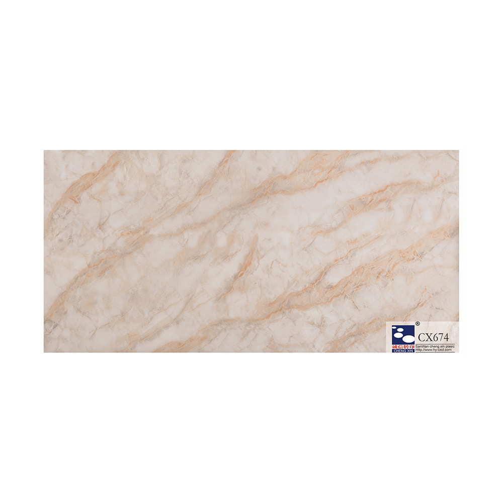 Venda imperdível mármore barato decorativo folha de carimbo quente usada para painel de pvc CX674
