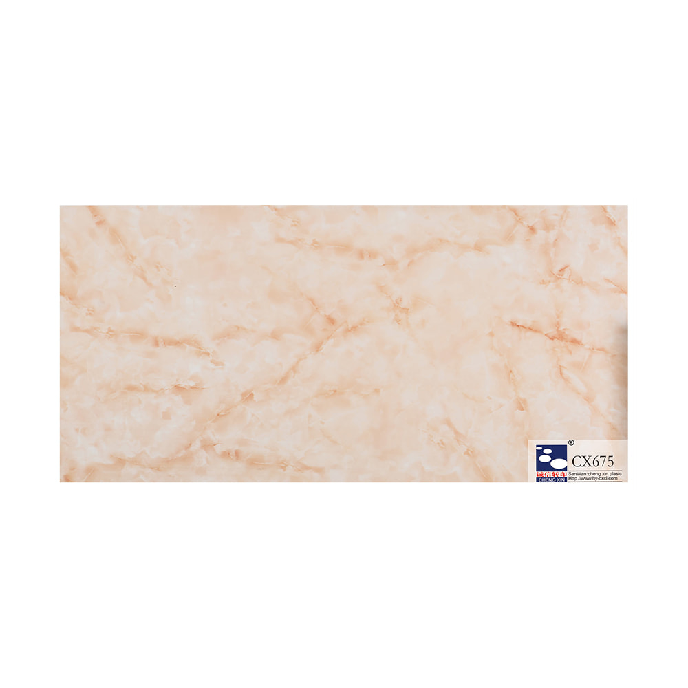Folha de estampagem a quente de mármore para decoração de painel popular para placa larga de pvc CX675