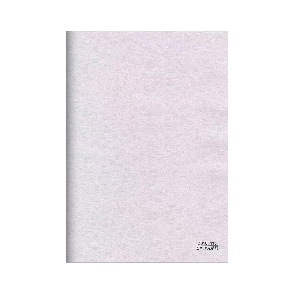 Preço preferencial Papel de parede de folha de filme brilhante de PVC para suporte de painel de PVC Serviço de treinamento no local Z016-115